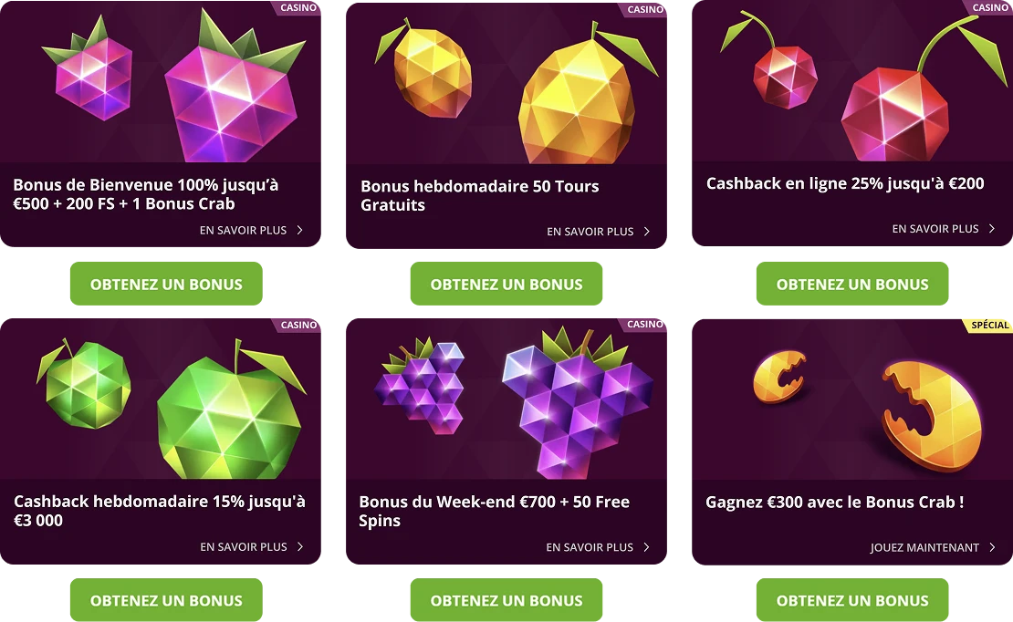 Malina casino bonus