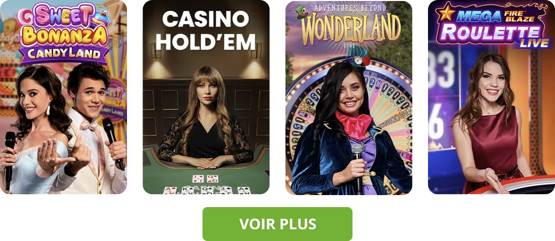 Malina Casino jeux en direct